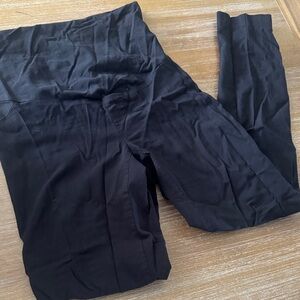 Motherhood Maternity Size Medium Black High-Waisted dress up pant Leggings